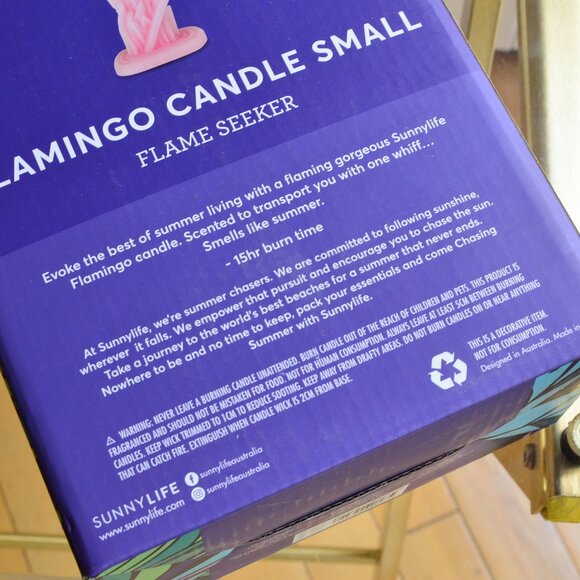 SunnyLife Flamingo Candle Small - Picture 4 of 8